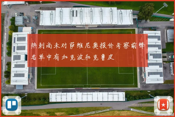 热刺尚未对萨维尼奥报价考察前锋名单中有加克波和克鲁皮